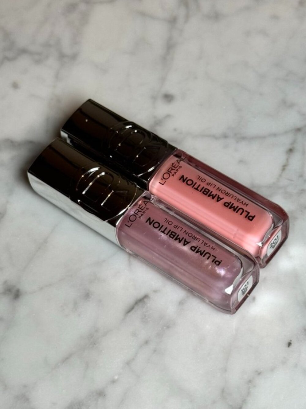 L'Oréal Plump Ambition Hyaluron Lip Oil Set | 201 & 101 | NEW MAKEUP
